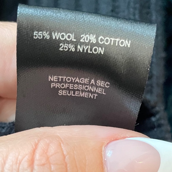 Jonathan Simkhai Turtle Neck Asymmetric Sweater Black size XS - Picture 9 of 9